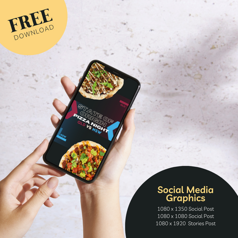 FREE State of Origin Point of Sale and Marketing Package  - including posters, social media templates, and more.