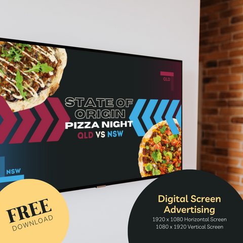 FREE State of Origin Point of Sale and Marketing Package  - including posters, social media templates, and more.