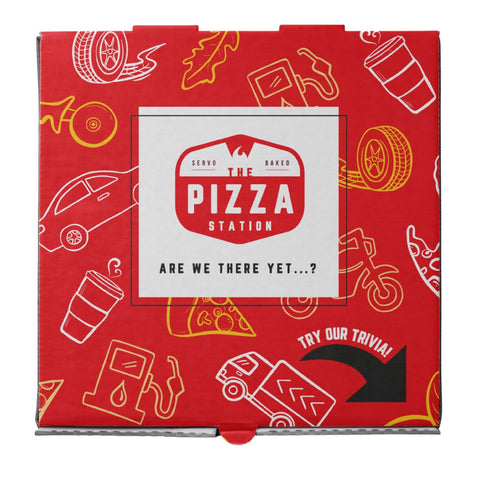 Personal Size Pizza Box (9") - Road Trip Trivia