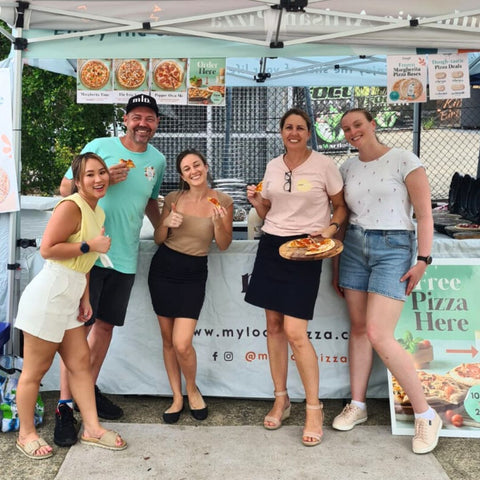 Yumplicity Food Group National Pizza Day event stall