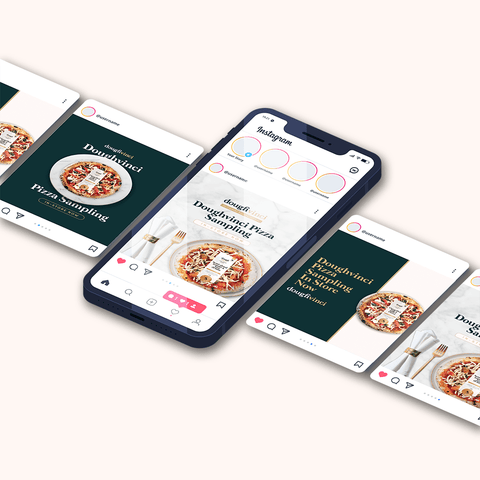 Pizza Sampling Social Media Set