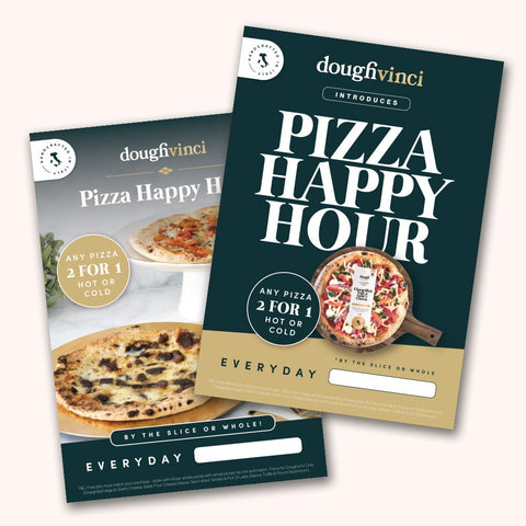 Pizza Happy Hour Poster Set