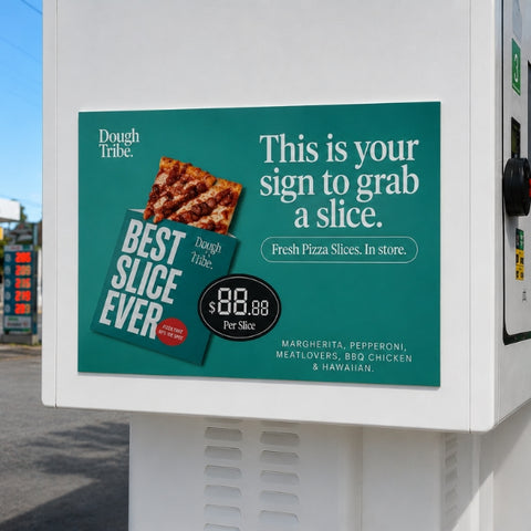 Pizza Bowser Signage | By the Slice