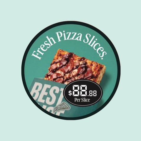 Pizza Display Sticker Set | By the Slice
