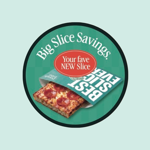 Pizza Display Sticker Set | By the Slice
