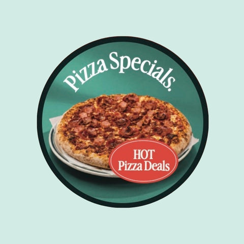 Pizza Display Sticker Set | Whole Pizza