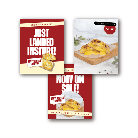 Cheese Toastie POS Set | Bold