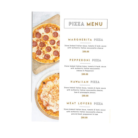 FREE Editable Classic Stone Baked Pizza Duo