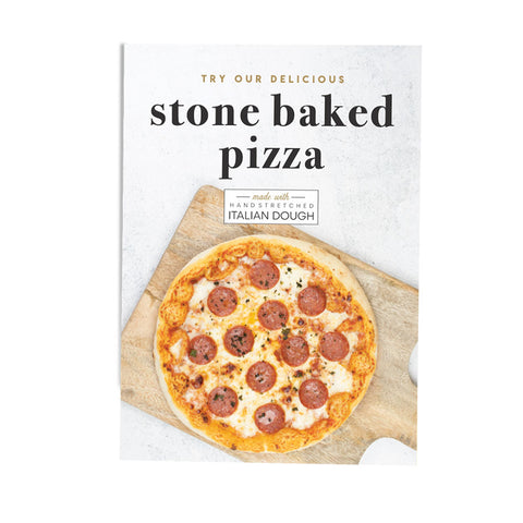 FREE Editable Classic Stone Baked Pizza Duo