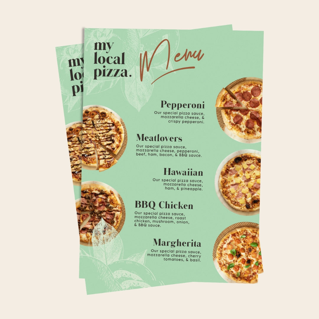 A4 Counter Menus - Digital Download – Yumplicity Food Group