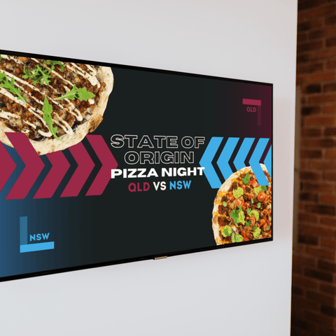 FREE State of Origin Pizza Night | Poster & Counter Cards
