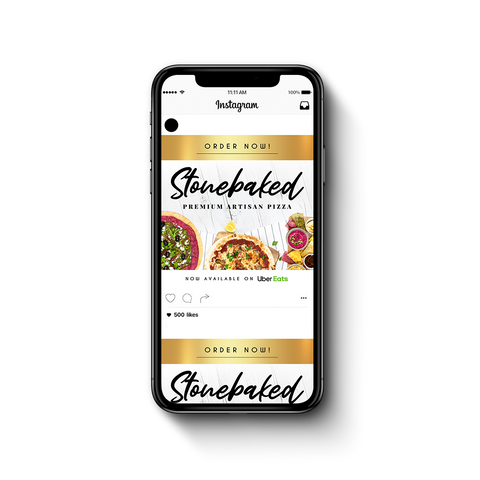 FREE Stone Baked Pizza Delivery Digital Set | Premium Gold