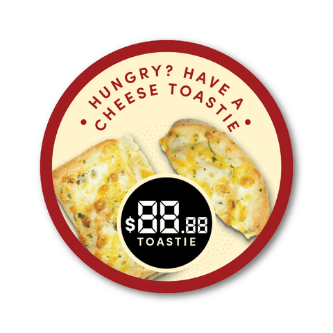 Cheese Toastie POS Set | Bold